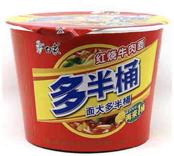 白象多半桶红烧牛肉味面(桶装)