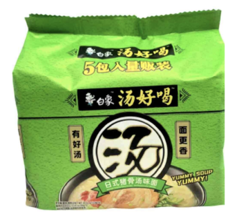 白象日式猪骨汤味面(五连包)