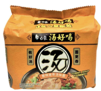 白象酸辣猪骨汤味面(五连包)